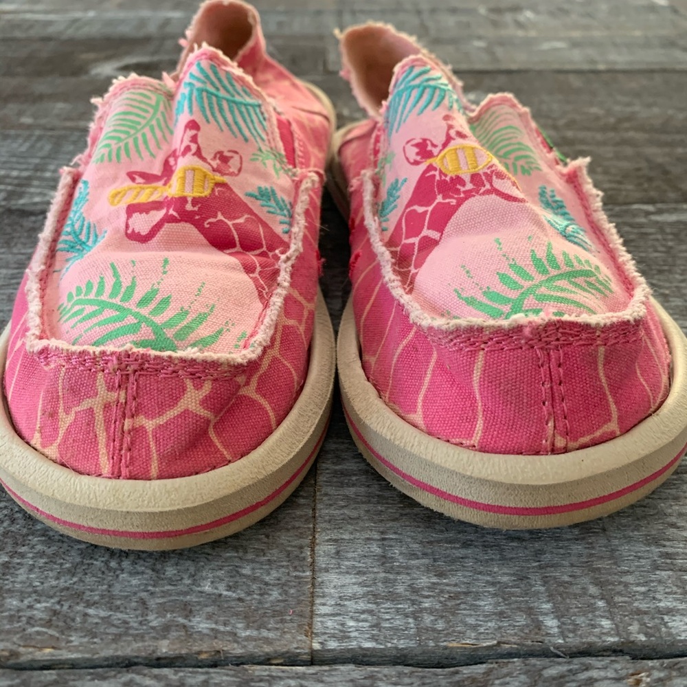 Sanuk Girls Sidewalk Surfer Giraffe Print - Picture 4 of 15